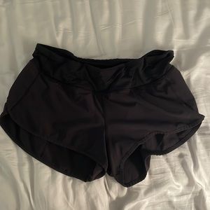 Lulu lemon speed up shorts 2.5 black